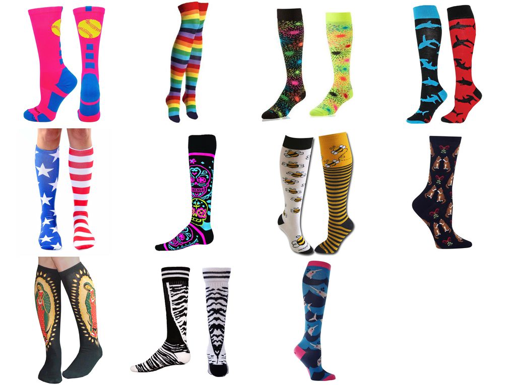 crazy softball socks